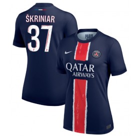 Dámské fotbalový oblečení Paris Saint-Germain Milan Skriniar #37 Domácí košile 2024-25 Krátkým Rukávem